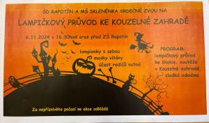 Lampičkový průvod ke kouzelné zahradě - Rapotín 1
