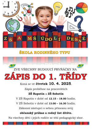 Zápis do 1. třídy